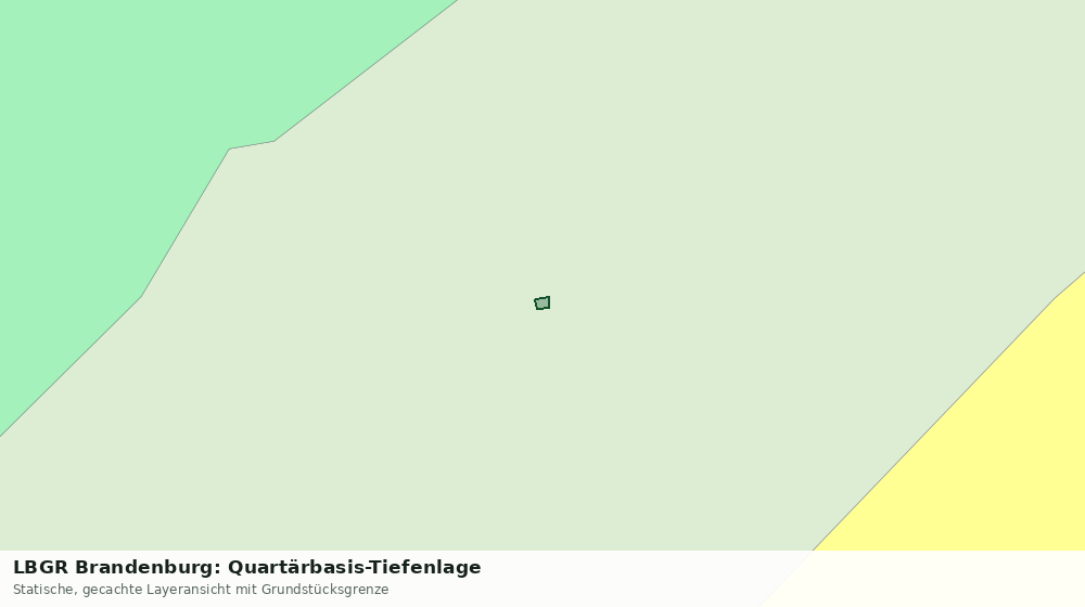 Statische Kartenansicht: LBGR Brandenburg: Quartärbasis-Tiefenlage