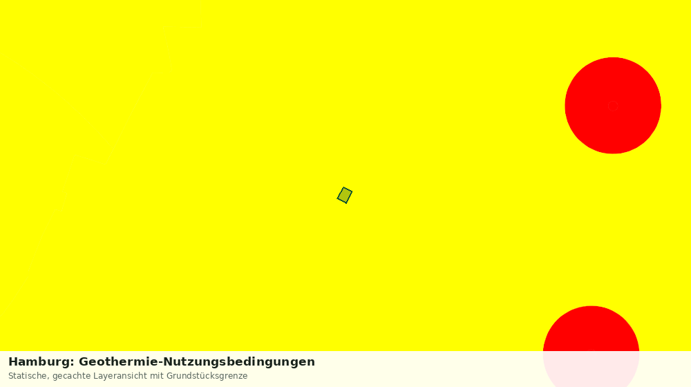 Statische Kartenansicht: Hamburg: Geothermie-Nutzungsbedingungen