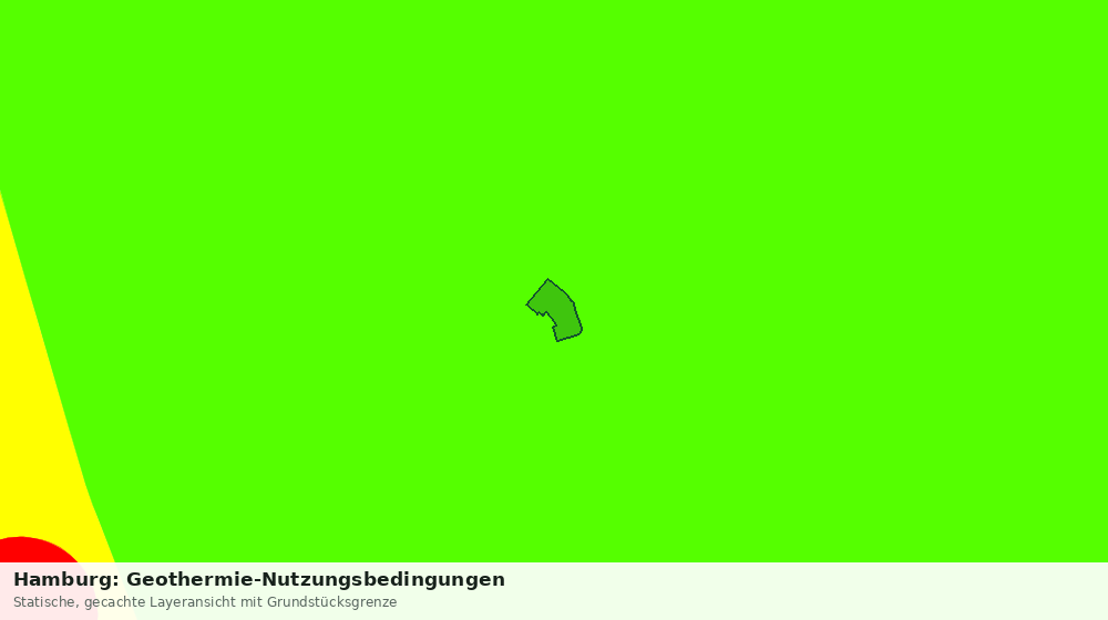 Statische Kartenansicht: Hamburg: Geothermie-Nutzungsbedingungen