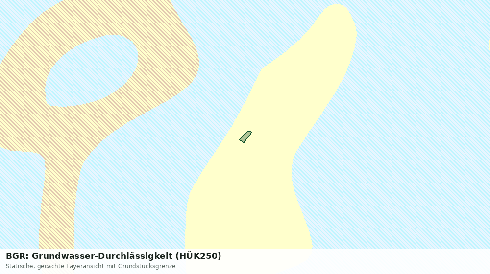 Statische Kartenansicht: BGR: Grundwasser-Durchlässigkeit (HÜK250)