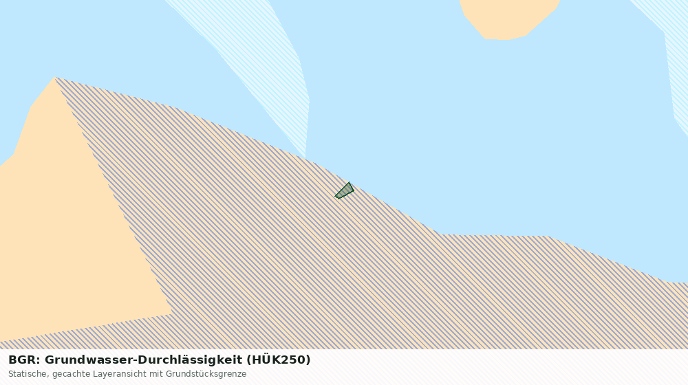 Statische Kartenansicht: BGR: Grundwasser-Durchlässigkeit (HÜK250)