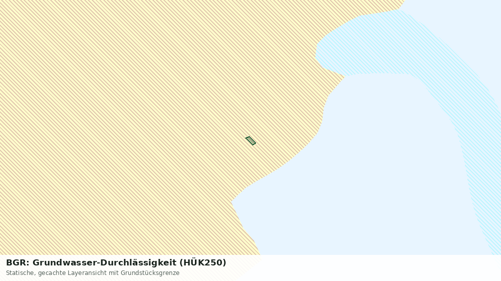 Statische Kartenansicht: BGR: Grundwasser-Durchlässigkeit (HÜK250)