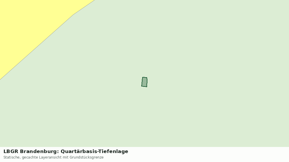 Statische Kartenansicht: LBGR Brandenburg: Quartärbasis-Tiefenlage