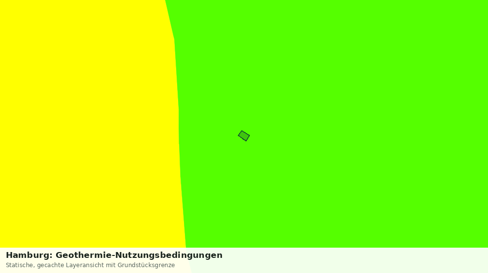 Statische Kartenansicht: Hamburg: Geothermie-Nutzungsbedingungen