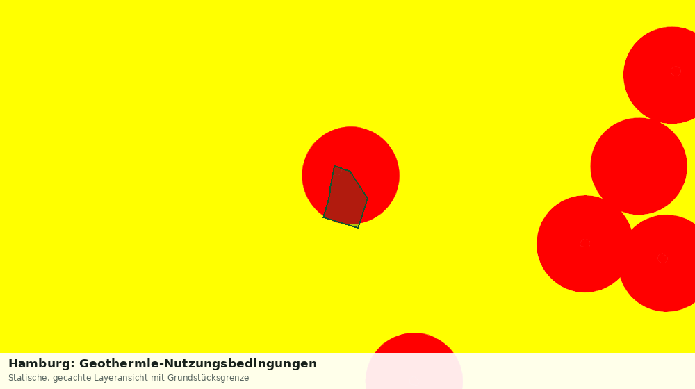 Statische Kartenansicht: Hamburg: Geothermie-Nutzungsbedingungen