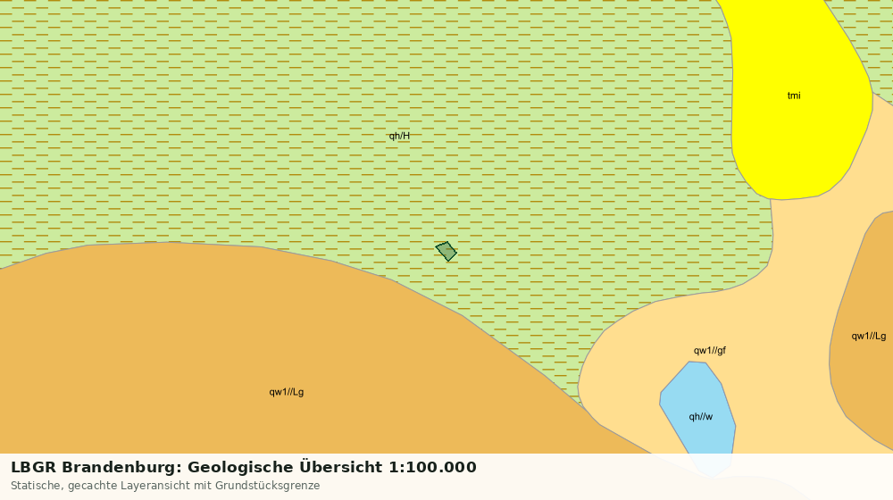 Statische Kartenansicht: LBGR Brandenburg: Geologische Übersicht 1:100.000