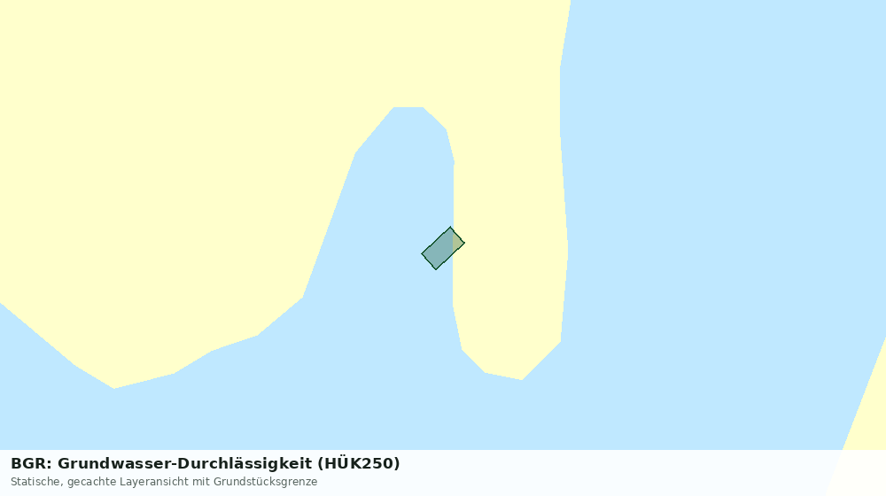 Statische Kartenansicht: BGR: Grundwasser-Durchlässigkeit (HÜK250)