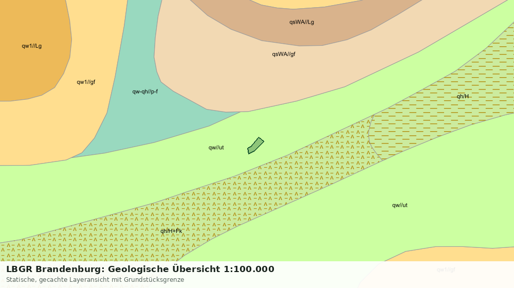 Statische Kartenansicht: LBGR Brandenburg: Geologische Übersicht 1:100.000