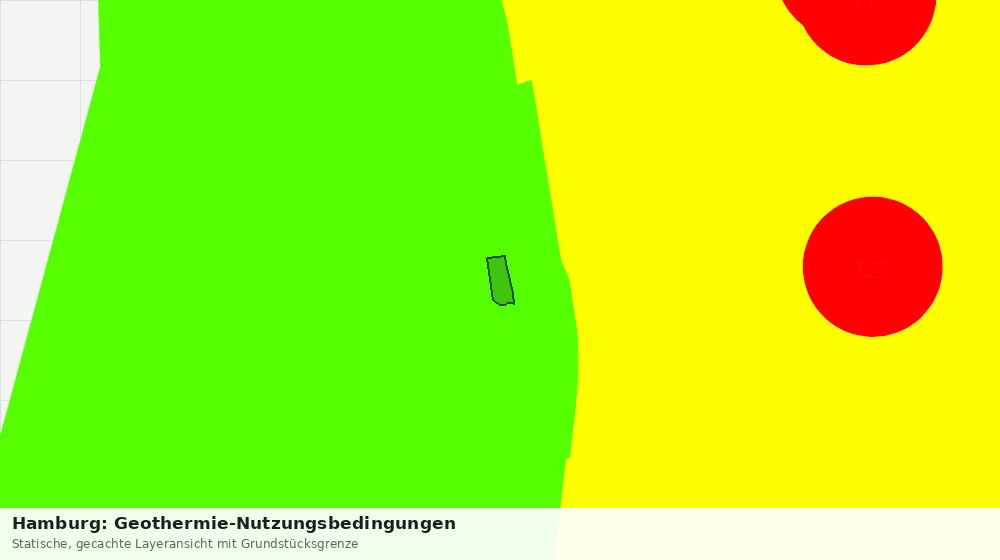 Statische Kartenansicht: Hamburg: Geothermie-Nutzungsbedingungen