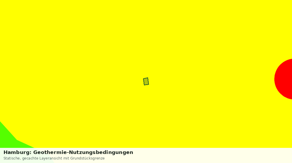Statische Kartenansicht: Hamburg: Geothermie-Nutzungsbedingungen