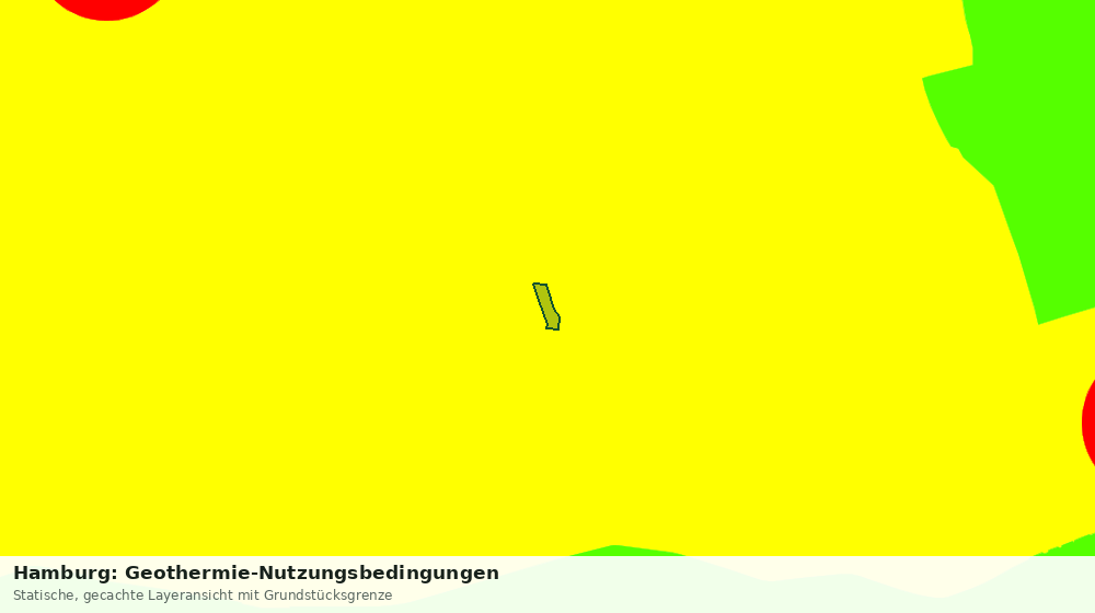 Statische Kartenansicht: Hamburg: Geothermie-Nutzungsbedingungen