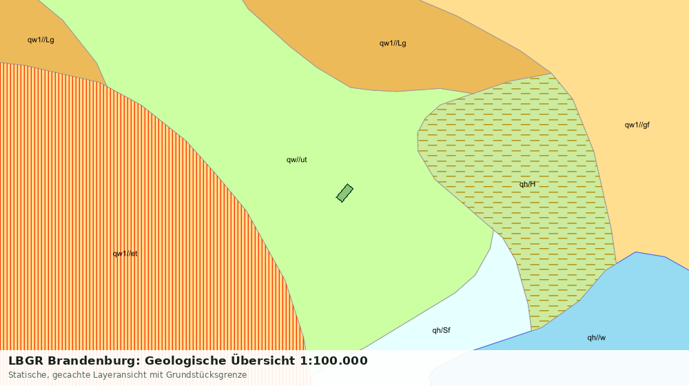 Statische Kartenansicht: LBGR Brandenburg: Geologische Übersicht 1:100.000