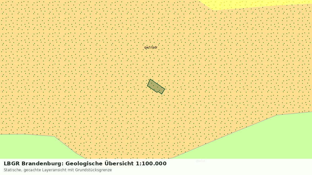 Statische Kartenansicht: LBGR Brandenburg: Geologische Übersicht 1:100.000