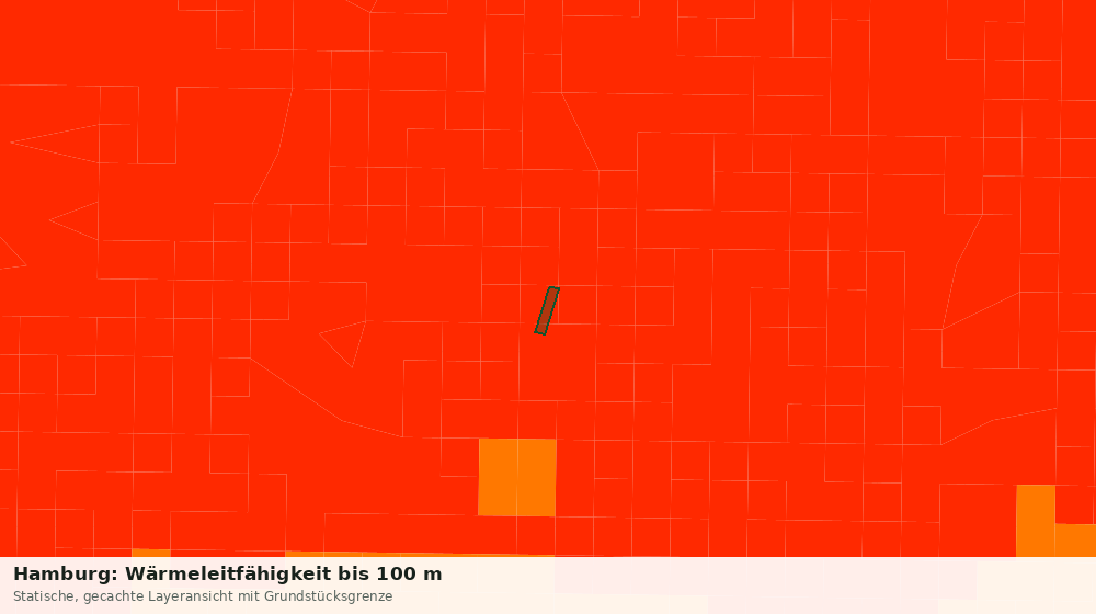 Statische Kartenansicht: Hamburg: Wärmeleitfähigkeit bis 100 m