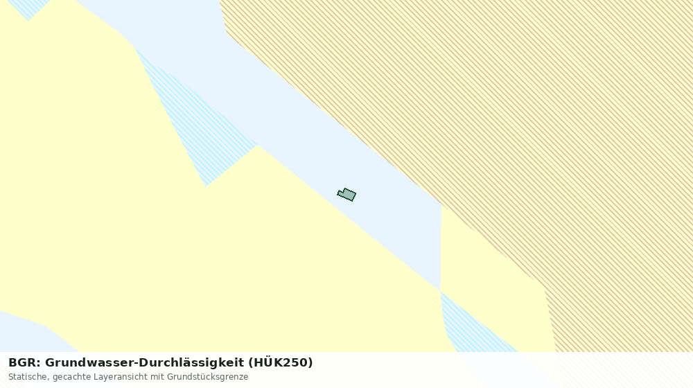 Statische Kartenansicht: BGR: Grundwasser-Durchlässigkeit (HÜK250)