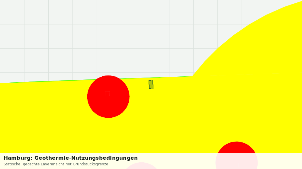 Statische Kartenansicht: Hamburg: Geothermie-Nutzungsbedingungen