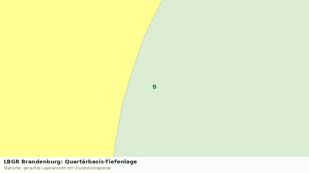 Statische Kartenansicht: LBGR Brandenburg: Quartärbasis-Tiefenlage