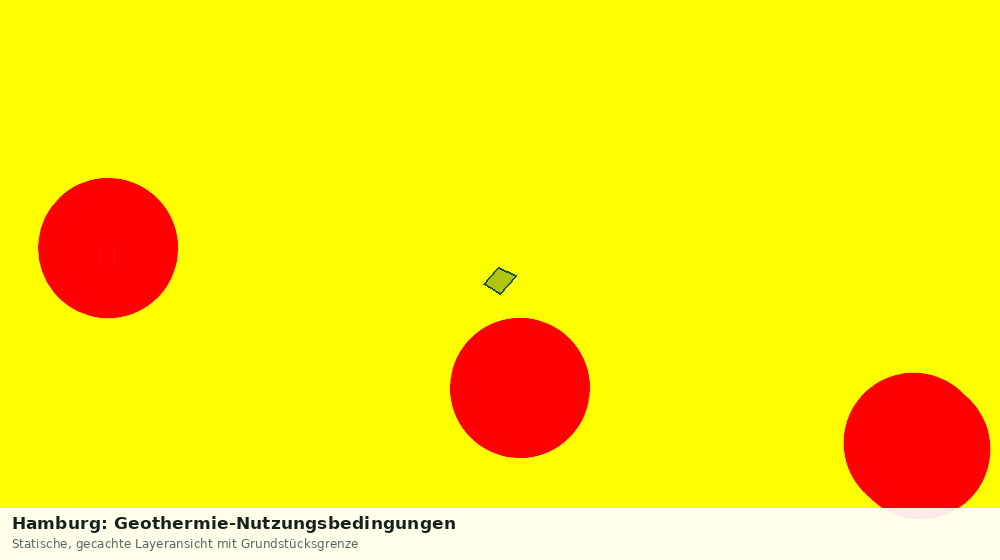 Statische Kartenansicht: Hamburg: Geothermie-Nutzungsbedingungen
