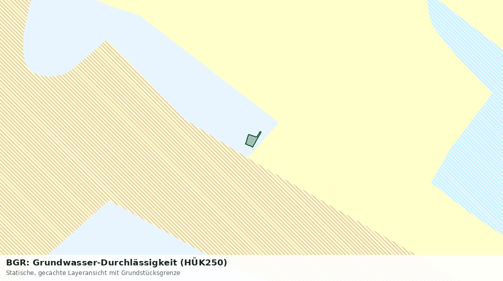 Statische Kartenansicht: BGR: Grundwasser-Durchlässigkeit (HÜK250)