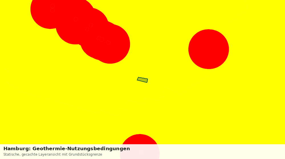Statische Kartenansicht: Hamburg: Geothermie-Nutzungsbedingungen