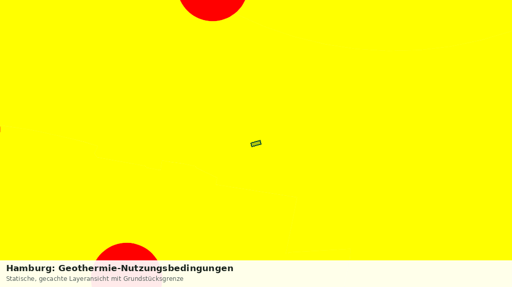 Statische Kartenansicht: Hamburg: Geothermie-Nutzungsbedingungen