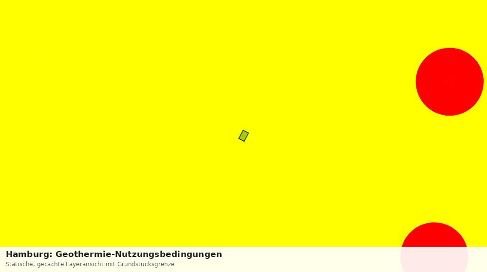Statische Kartenansicht: Hamburg: Geothermie-Nutzungsbedingungen