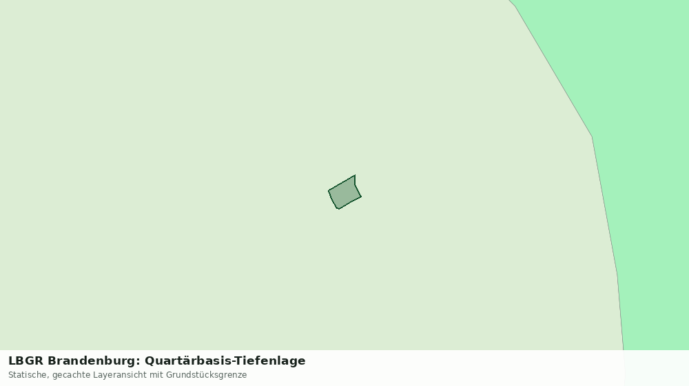 Statische Kartenansicht: LBGR Brandenburg: Quartärbasis-Tiefenlage
