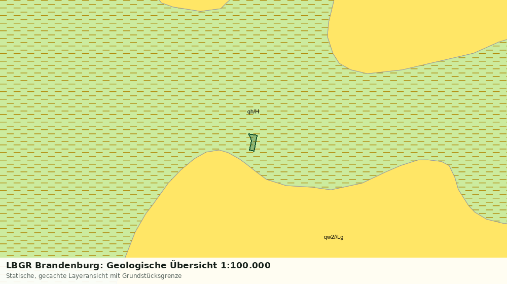 Statische Kartenansicht: LBGR Brandenburg: Geologische Übersicht 1:100.000