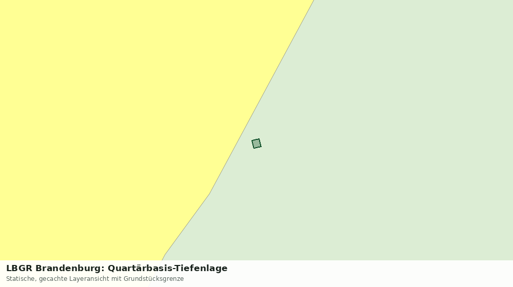 Statische Kartenansicht: LBGR Brandenburg: Quartärbasis-Tiefenlage