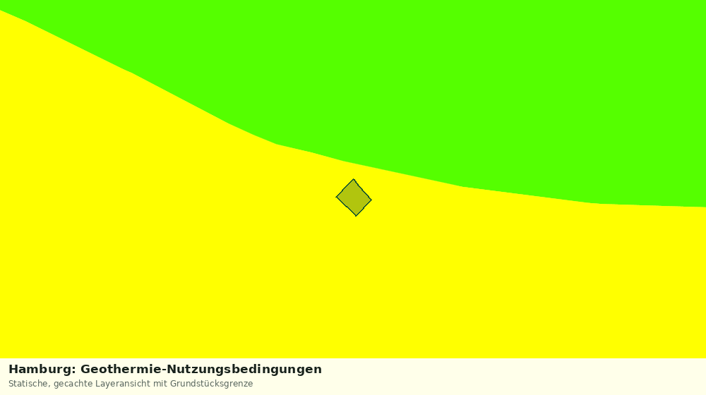 Statische Kartenansicht: Hamburg: Geothermie-Nutzungsbedingungen