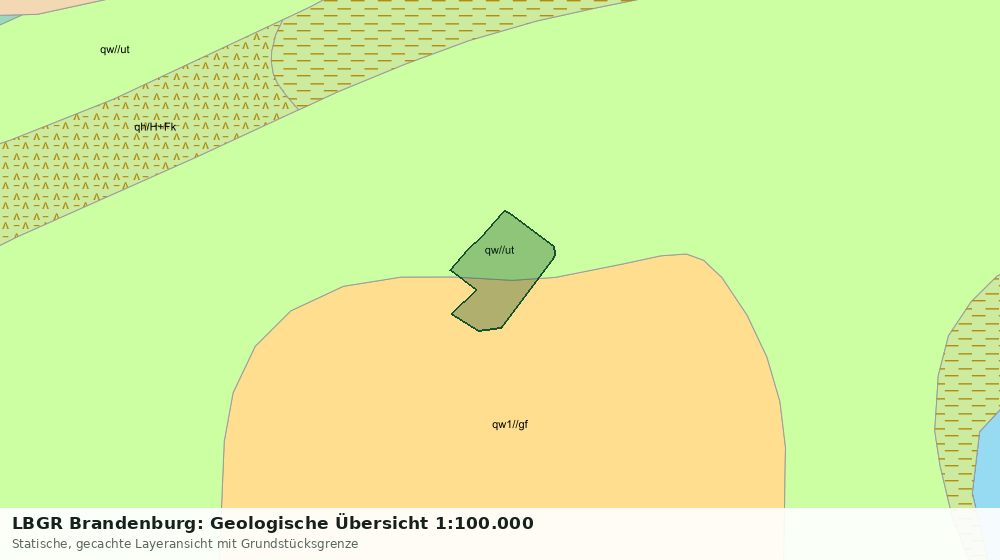 Statische Kartenansicht: LBGR Brandenburg: Geologische Übersicht 1:100.000