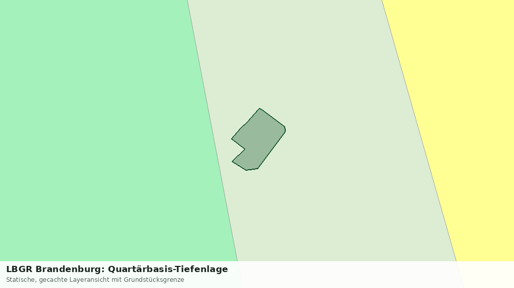 Statische Kartenansicht: LBGR Brandenburg: Quartärbasis-Tiefenlage