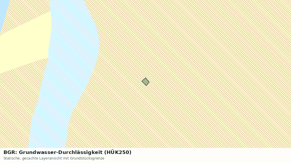 Statische Kartenansicht: BGR: Grundwasser-Durchlässigkeit (HÜK250)