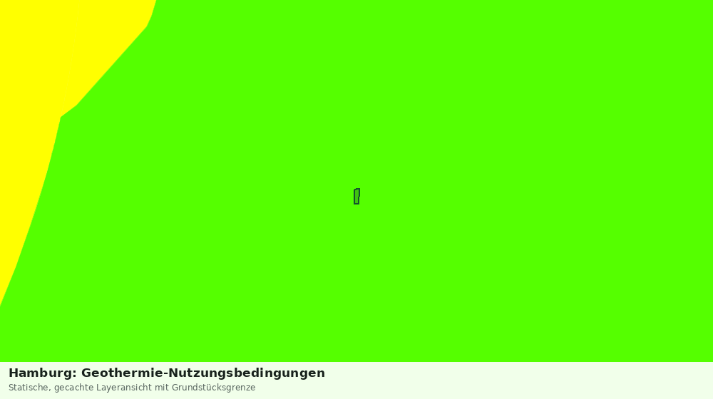 Statische Kartenansicht: Hamburg: Geothermie-Nutzungsbedingungen