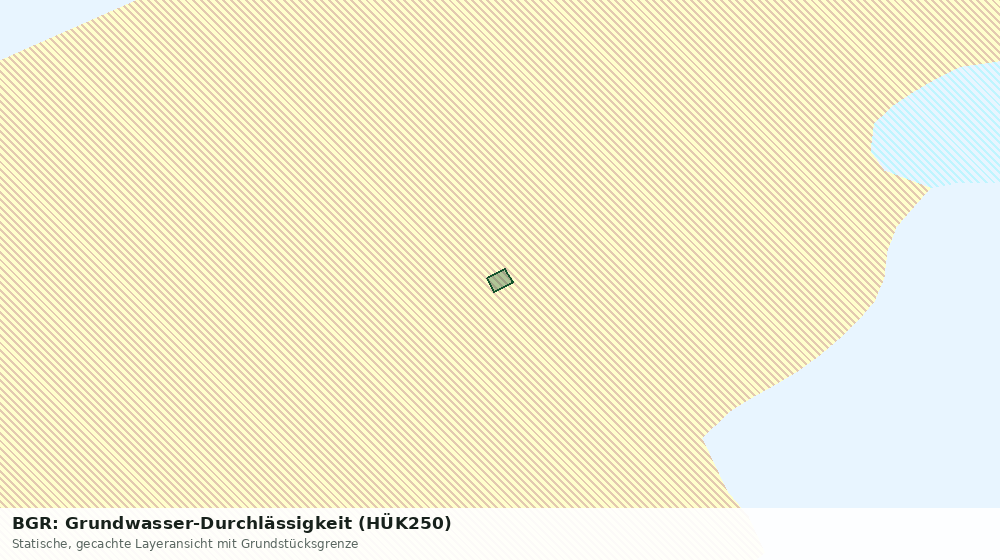 Statische Kartenansicht: BGR: Grundwasser-Durchlässigkeit (HÜK250)