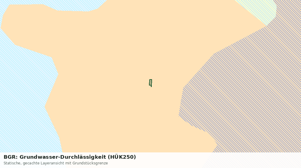 Statische Kartenansicht: BGR: Grundwasser-Durchlässigkeit (HÜK250)