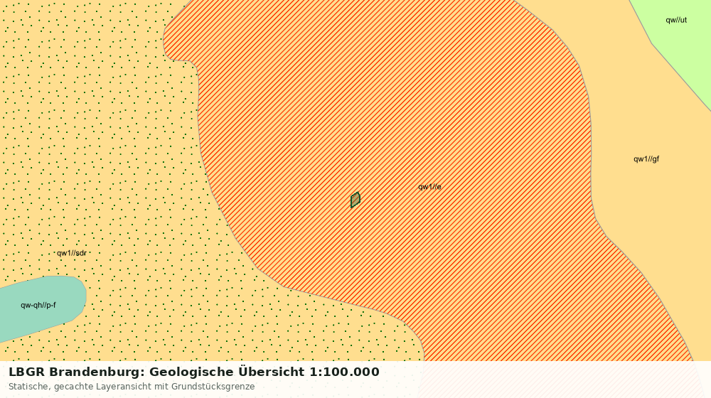 Statische Kartenansicht: LBGR Brandenburg: Geologische Übersicht 1:100.000
