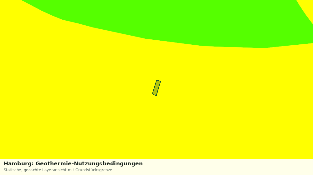 Statische Kartenansicht: Hamburg: Geothermie-Nutzungsbedingungen