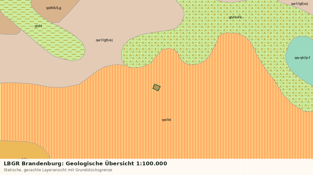 Statische Kartenansicht: LBGR Brandenburg: Geologische Übersicht 1:100.000