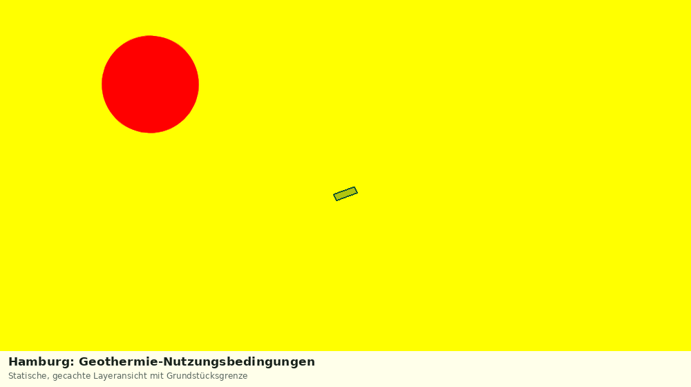 Statische Kartenansicht: Hamburg: Geothermie-Nutzungsbedingungen