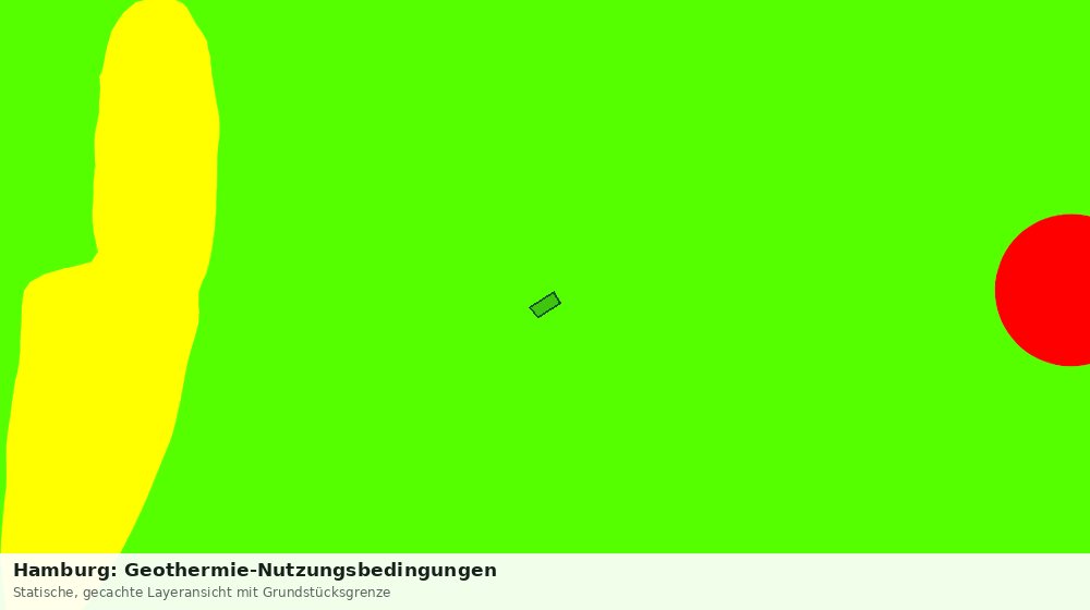 Statische Kartenansicht: Hamburg: Geothermie-Nutzungsbedingungen