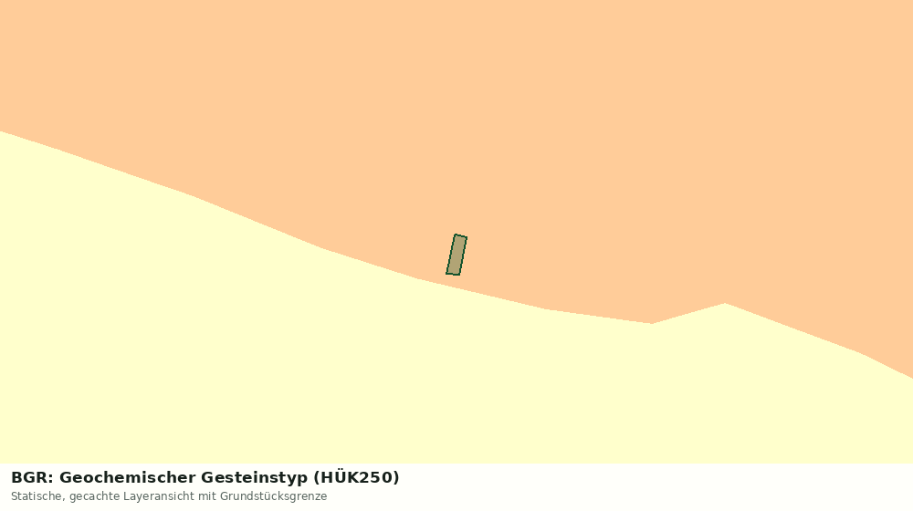 Statische Kartenansicht: BGR: Geochemischer Gesteinstyp (HÜK250)