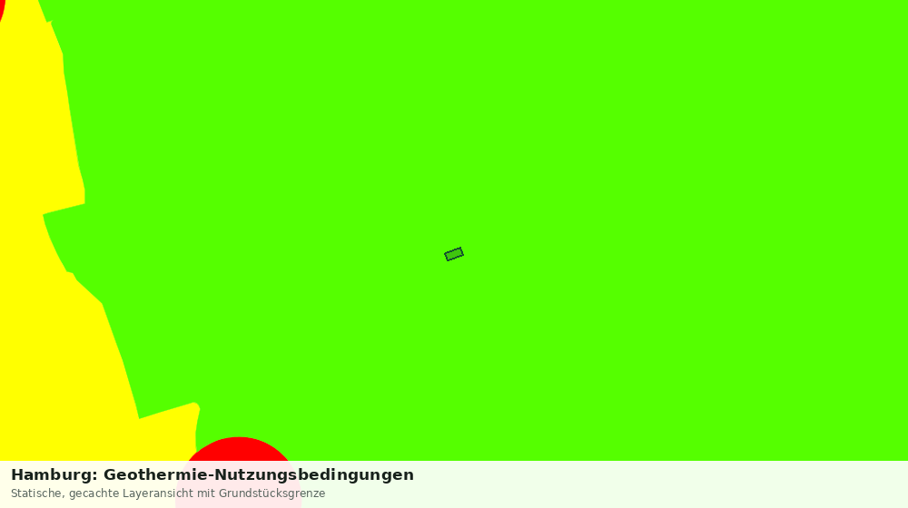 Statische Kartenansicht: Hamburg: Geothermie-Nutzungsbedingungen
