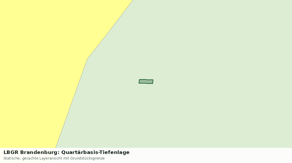 Statische Kartenansicht: LBGR Brandenburg: Quartärbasis-Tiefenlage