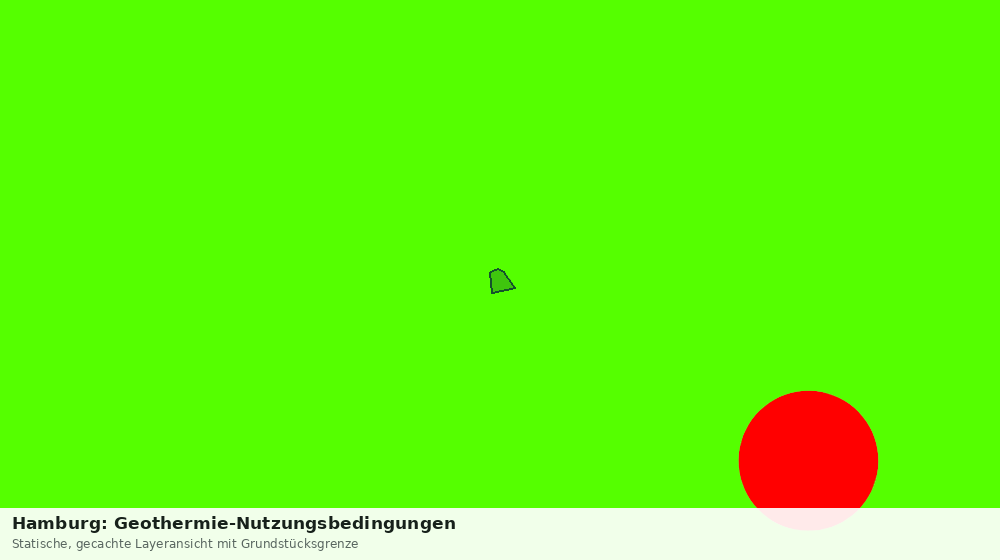 Statische Kartenansicht: Hamburg: Geothermie-Nutzungsbedingungen