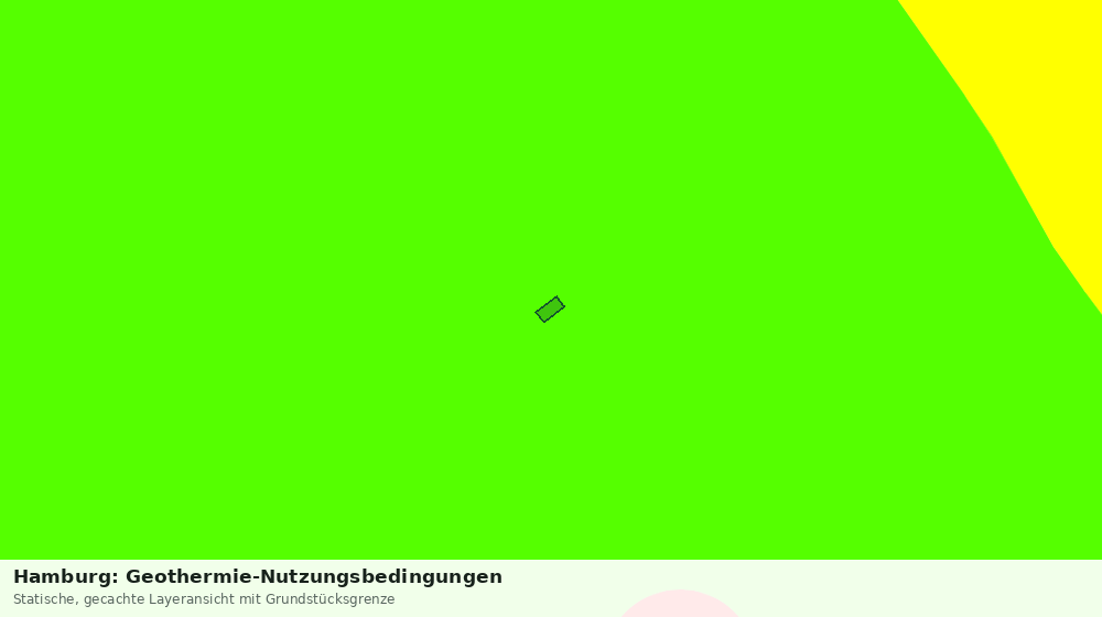 Statische Kartenansicht: Hamburg: Geothermie-Nutzungsbedingungen