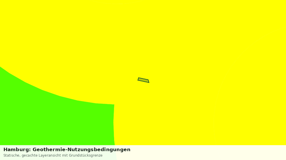 Statische Kartenansicht: Hamburg: Geothermie-Nutzungsbedingungen