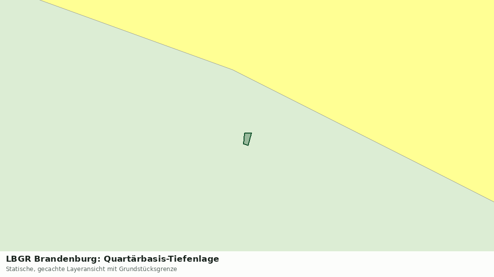 Statische Kartenansicht: LBGR Brandenburg: Quartärbasis-Tiefenlage