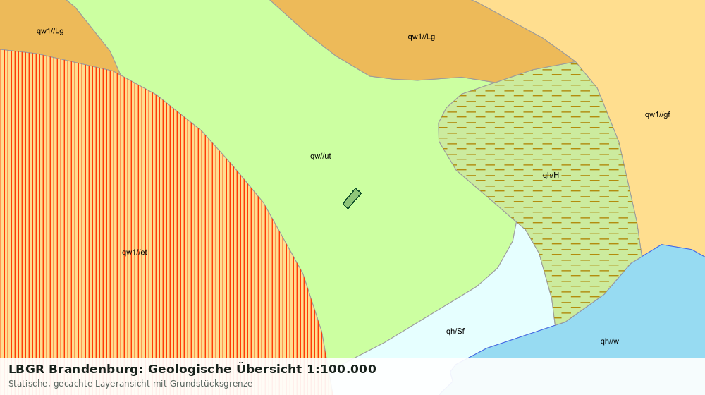 Statische Kartenansicht: LBGR Brandenburg: Geologische Übersicht 1:100.000