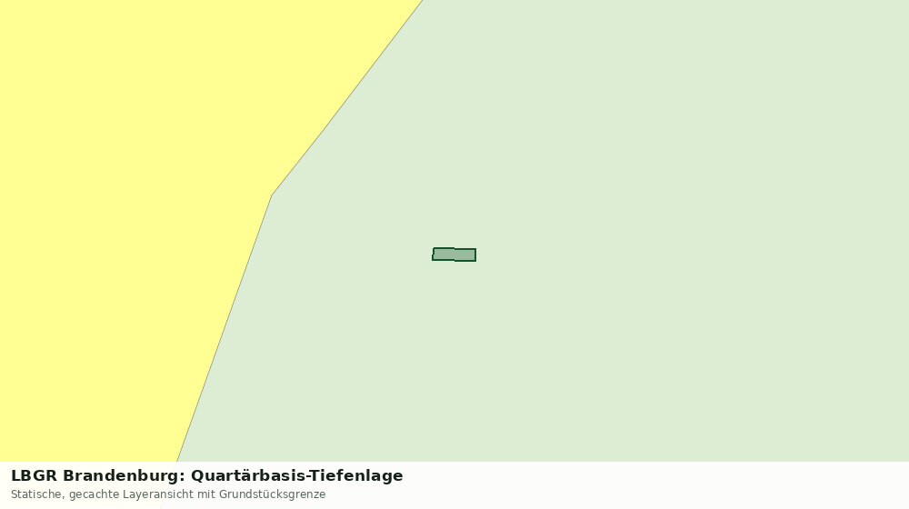 Statische Kartenansicht: LBGR Brandenburg: Quartärbasis-Tiefenlage